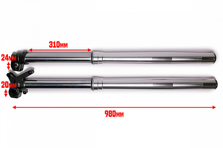Амортизаторы передние ROCKOT ZX450 (54*59,5, L=940, D=48мм) "KKE" Амортизаторы передние ROCKOT ZX450 (54*59,5, L=940, D=48мм) "KKE"